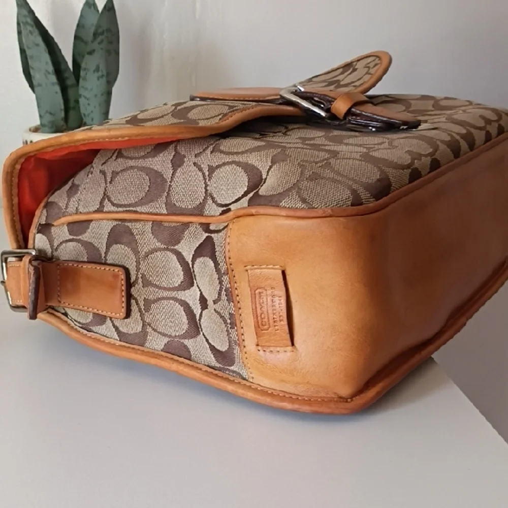 Vintage Coach Signature Frankie Crossbody Bag #6081